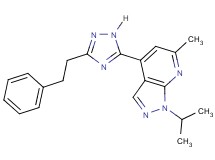 1-isopropyl-6-methyl-4-[3-(2-phenylethyl)-1H-1,2,4-triazol-5-yl]-1H-pyrazolo[3,4-b]pyridine