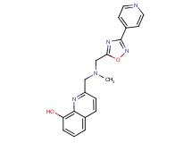 2-({methyl[(3-pyridin-4-yl-1,2,4-oxadiazol-5-yl)methyl]amino}methyl)quinolin-8-ol