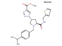 methyl 1-((3R,5S)-1-(4-isopropylbenzyl)-5-{[(2-thienylmethyl)amino]carbonyl}-3-pyrrolidinyl)-1H-1,2,3-triazole-4-carboxylate