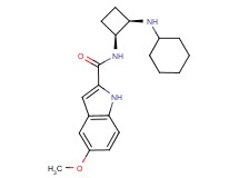 N-[(1S*,2R*)-2-(cyclohexylamino)cyclobutyl]-5-methoxy-1H-indole-2-carboxamide