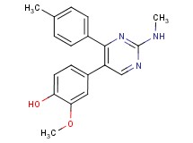2-methoxy-4-[2-(methylamino)-4-(4-methylphenyl)pyrimidin-5-yl]phenol