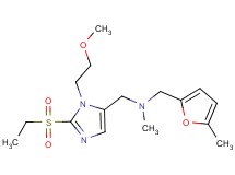 1-[2-(ethylsulfonyl)-1-(2-methoxyethyl)-1H-imidazol-5-yl]-N-methyl-N-[(5-methyl-2-furyl)methyl]methanamine