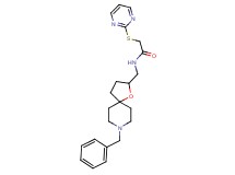 N-[(8-benzyl-1-oxa-8-azaspiro[4.5]dec-2-yl)methyl]-2-(2-pyrimidinylthio)acetamide