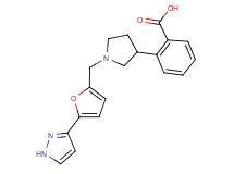 2-(1-{[5-(1H-pyrazol-3-yl)-2-furyl]methyl}-3-pyrrolidinyl)benzoic acid