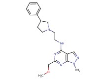6-(methoxymethyl)-1-methyl-N-[2-(3-phenyl-1-pyrrolidinyl)ethyl]-1H-pyrazolo[3,4-d]pyrimidin-4-amine