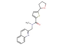 N-methyl-N-(2-quinolinylmethyl)-5-(tetrahydro-2-furanyl)-2-thiophenecarboxamide