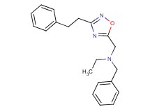 N-benzyl-N-{[3-(2-phenylethyl)-1,2,4-oxadiazol-5-yl]methyl}ethanamine