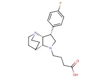 4-[(3R*,3aR*,7aR*)-3-(4-fluorophenyl)hexahydro-4,7-ethanopyrrolo[3,2-b]pyridin-1(2H)-yl]butanoic acid