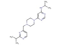 N-isopropyl-6-{4-[(2-isopropylpyrimidin-4-yl)methyl]piperazin-1-yl}pyrimidin-4-amine