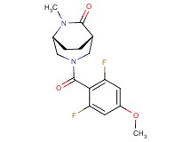 (1S*,5R*)-3-(2,6-difluoro-4-methoxybenzoyl)-6-methyl-3,6-diazabicyclo[3.2.2]nonan-7-one