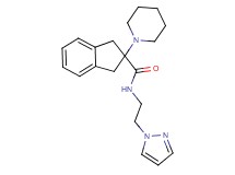 2-(1-piperidinyl)-N-[2-(1H-pyrazol-1-yl)ethyl]-2-indanecarboxamide