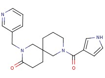 2-(3-pyridinylmethyl)-8-(1H-pyrrol-3-ylcarbonyl)-2,8-diazaspiro[5.5]undecan-3-one