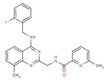N-({4-[(2-fluorobenzyl)amino]-8-methyl-2-quinazolinyl}methyl)-6-methyl-2-pyridinecarboxamide