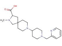 2-methyl-8-[1-(2-pyridinylmethyl)-4-piperidinyl]-2,8-diazaspiro[4.5]decane-3-carboxylic acid