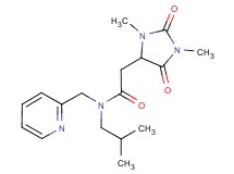 2-(1,3-dimethyl-2,5-dioxoimidazolidin-4-yl)-N-isobutyl-N-(pyridin-2-ylmethyl)acetamide