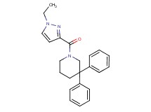 1-[(1-ethyl-1H-pyrazol-3-yl)carbonyl]-3,3-diphenylpiperidine