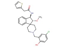 N-[(2R*,3R*)-1'-(5-chloro-2-hydroxybenzyl)-2-methoxy-2,3-dihydrospiro[indene-1,4'-piperidin]-3-yl]-2-(2-thienyl)acetamide