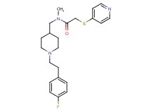 N-({1-[2-(4-fluorophenyl)ethyl]-4-piperidinyl}methyl)-N-methyl-2-(4-pyridinylthio)acetamide