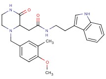 N-[2-(1H-indol-3-yl)ethyl]-2-[1-(4-methoxy-3-methylbenzyl)-3-oxo-2-piperazinyl]acetamide