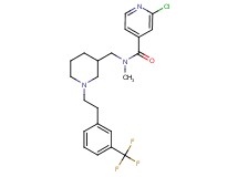 2-chloro-N-methyl-N-[(1-{2-[3-(trifluoromethyl)phenyl]ethyl}-3-piperidinyl)methyl]isonicotinamide
