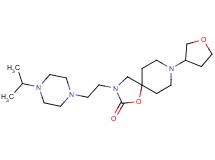 3-[2-(4-isopropylpiperazin-1-yl)ethyl]-8-(tetrahydrofuran-3-yl)-1-oxa-3,8-diazaspiro[4.5]decan-2-one