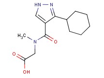 N-[(3-cyclohexyl-1H-pyrazol-4-yl)carbonyl]-N-methylglycine