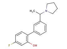 4-fluoro-3'-(1-pyrrolidin-1-ylethyl)biphenyl-2-ol
