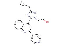 2-[3-(cyclopropylmethyl)-5-(2-pyridin-4-ylquinolin-4-yl)-1H-1,2,4-triazol-1-yl]ethanol