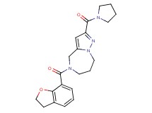 5-(2,3-dihydro-1-benzofuran-7-ylcarbonyl)-2-(pyrrolidin-1-ylcarbonyl)-5,6,7,8-tetrahydro-4H-pyrazolo[1,5-a][1,4]diazepine