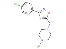 1-{[3-(4-chlorophenyl)-1,2,4-oxadiazol-5-yl]methyl}-4-methylpiperazine