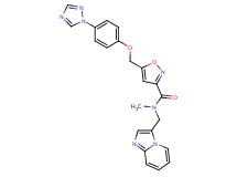 N-(imidazo[1,2-a]pyridin-3-ylmethyl)-N-methyl-5-{[4-(1H-1,2,4-triazol-1-yl)phenoxy]methyl}-3-isoxazolecarboxamide