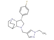 (3R*,3aR*,7aR*)-1-[(1-ethyl-1H-pyrazol-4-yl)methyl]-3-(4-fluorophenyl)octahydro-4,7-ethanopyrrolo[3,2-b]pyridine