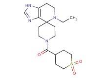 1'-[(1,1-dioxidotetrahydro-2H-thiopyran-4-yl)carbonyl]-5-ethyl-1,5,6,7-tetrahydrospiro[imidazo[4,5-c]pyridine-4,4'-piperidine]
