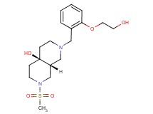 (4aR*,8aR*)-2-[2-(2-hydroxyethoxy)benzyl]-7-(methylsulfonyl)octahydro-2,7-naphthyridin-4a(2H)-ol