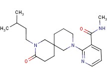 N-methyl-2-[8-(3-methylbutyl)-9-oxo-2,8-diazaspiro[5.5]undec-2-yl]nicotinamide