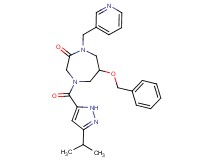 6-(benzyloxy)-4-[(3-isopropyl-1H-pyrazol-5-yl)carbonyl]-1-(3-pyridinylmethyl)-1,4-diazepan-2-one