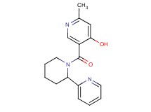 2-methyl-5-{[2-(2-pyridinyl)-1-piperidinyl]carbonyl}-4-pyridinol trifluoroacetate