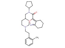 N-cyclopentyl-N-({1-[2-(2-methylphenyl)ethyl]piperidin-4-yl}methyl)-4,5,6,7-tetrahydro-2,1-benzisoxazole-3-carboxamide