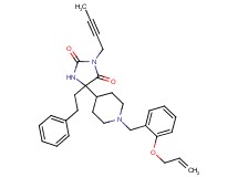 5-{1-[2-(allyloxy)benzyl]-4-piperidinyl}-3-(2-butyn-1-yl)-5-(2-phenylethyl)-2,4-imidazolidinedione