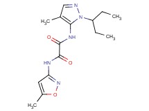 N-[1-(1-ethylpropyl)-4-methyl-1H-pyrazol-5-yl]-N'-(5-methylisoxazol-3-yl)ethanediamide