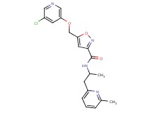 5-{[(5-chloro-3-pyridinyl)oxy]methyl}-N-[1-methyl-2-(6-methyl-2-pyridinyl)ethyl]-3-isoxazolecarboxamide