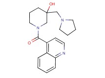 3-(pyrrolidin-1-ylmethyl)-1-(quinolin-4-ylcarbonyl)piperidin-3-ol