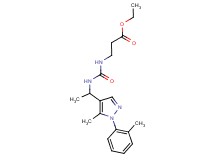 ethyl N-[({1-[5-methyl-1-(2-methylphenyl)-1H-pyrazol-4-yl]ethyl}amino)carbonyl]-beta-alaninate