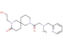 2-(2-hydroxyethyl)-8-[N-methyl-N-(pyridin-2-ylmethyl)glycyl]-2,8-diazaspiro[5.5]undecan-3-one