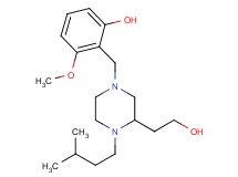 2-{[3-(2-hydroxyethyl)-4-(3-methylbutyl)-1-piperazinyl]methyl}-3-methoxyphenol