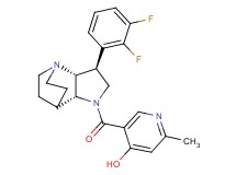 5-{[rel-(2R,3S,6R)-3-(2,3-difluorophenyl)-1,5-diazatricyclo[5.2.2.0~2,6~]undec-5-yl]carbonyl}-2-methyl-4-pyridinol