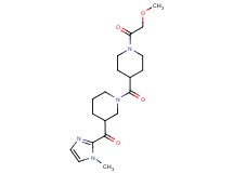 (1-{[1-(methoxyacetyl)-4-piperidinyl]carbonyl}-3-piperidinyl)(1-methyl-1H-imidazol-2-yl)methanone