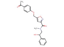 5-[(4-acetylphenoxy)methyl]-N-(2-hydroxy-2-phenylethyl)-N-methyl-3-isoxazolecarboxamide