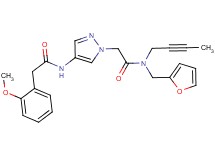 N-(1-{2-[2-butyn-1-yl(2-furylmethyl)amino]-2-oxoethyl}-1H-pyrazol-4-yl)-2-(2-methoxyphenyl)acetamide