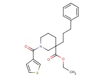 ethyl 3-(3-phenylpropyl)-1-(3-thienylcarbonyl)-3-piperidinecarboxylate